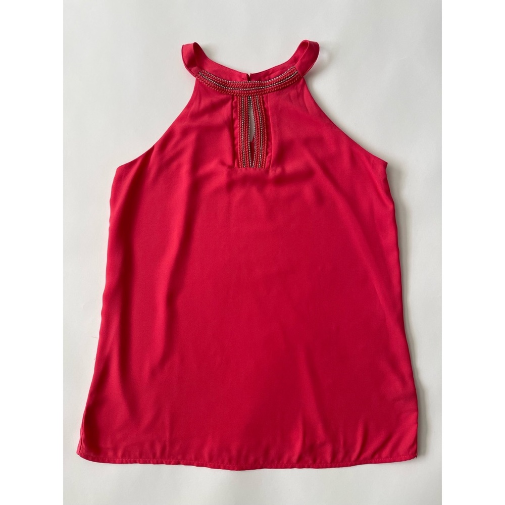 THE LIMITED Halter Neck Sleeveless Tank Top Coral XS